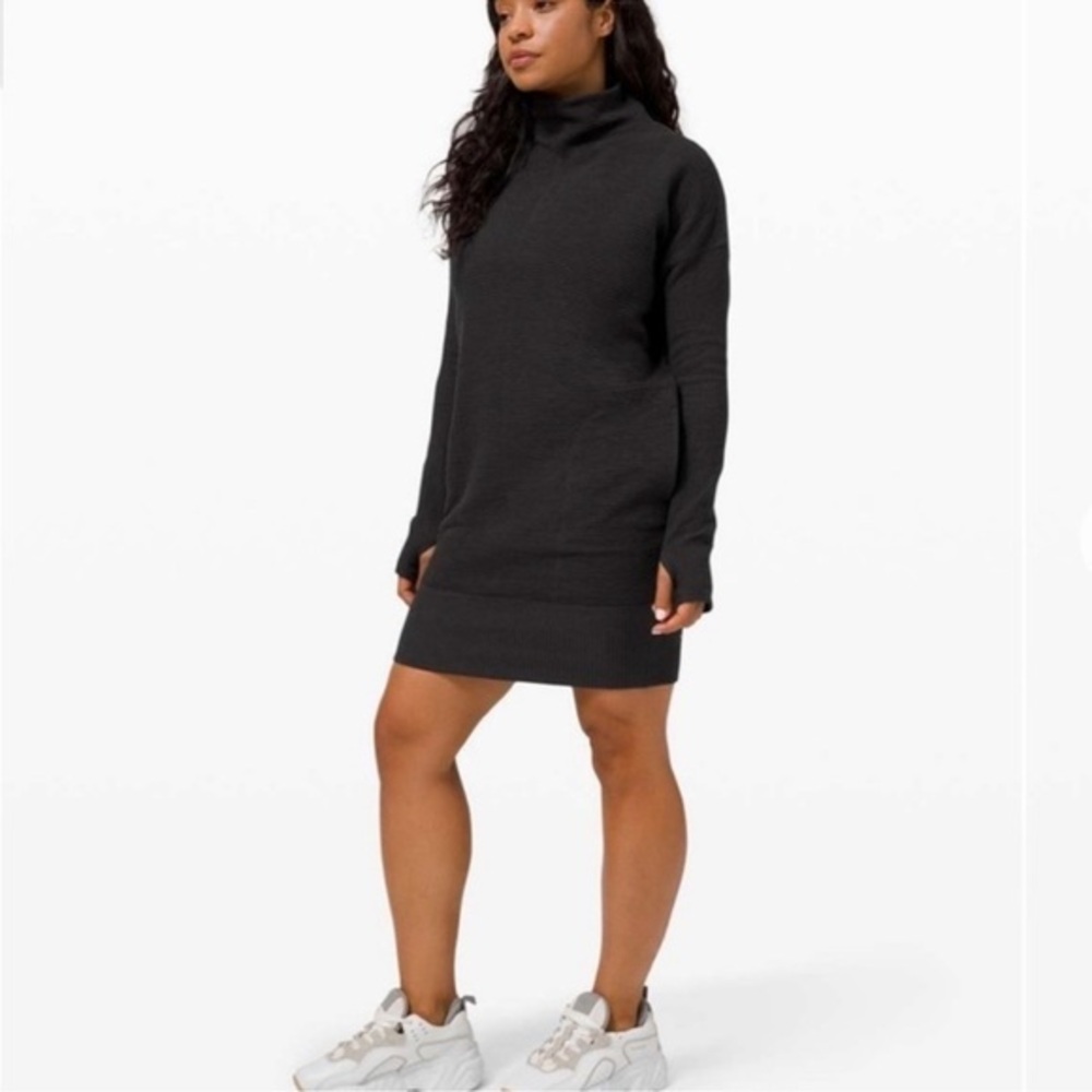 Lululemon Call for Cozy Dress in Black Size 14